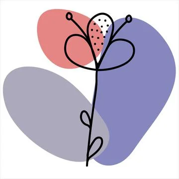 Botanic line art. Stock Illustration