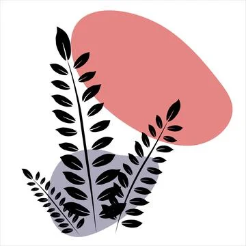 Botanic line art. Stock Illustration