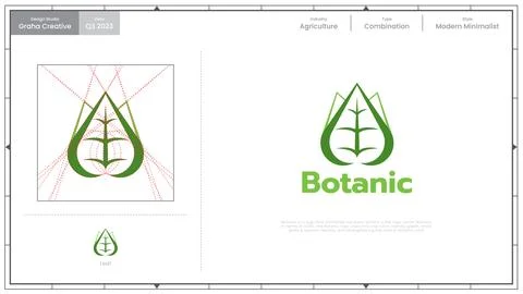 BOTANIC - LOGO &amp; BRAND GUIDE Stock Illustration