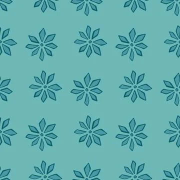 Botanic seamless doodle pattern with hand drawn carnation flowers ornament. B 스톡 일러스트