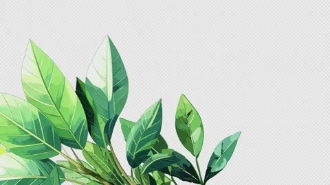 Botanic Video Transition Stock Footage 330329922