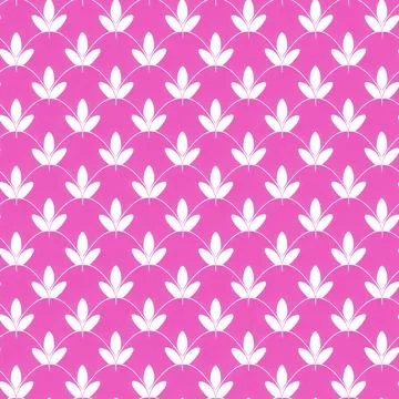 Botanical abstract seamless pattern. Minimalism, cut out elements, tile Stock Illustration