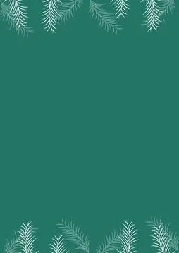 Botanical border and frame design Stock Illustration