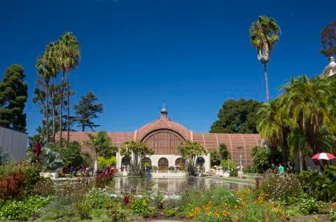 Botanical Building, Balboa Park, San Diego, California, USA Stock Photos