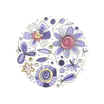 Botanical composition. Vector. Stock Illustration