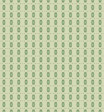 Botanical contour pattern outline tile texture in pale leaf, tan leather, t.. Stock Illustration