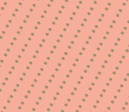 Botanical contour pattern single-line repeat pattern in espresso, oak, almo.. 库存插图
