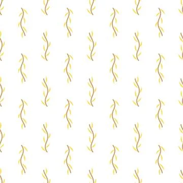 Botanical floral seamless pattern. Vector flower repeat textile Stock Illustration