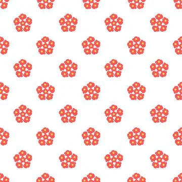 Botanical floral seamless pattern. Vector flower repeat textile Stock Illustration