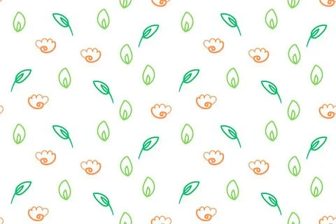 Botanical floral seamless pattern. Vector flower repeat textile Stock Illustration