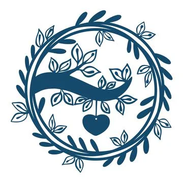 Botanical foliage composition isolated vector illustration Stock Illustration