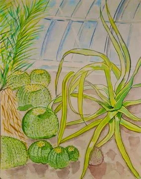 Botanical garden Stock Illustration