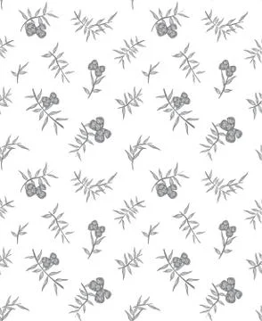 Botanical Leaf Seamless Pattern Background 스톡 일러스트