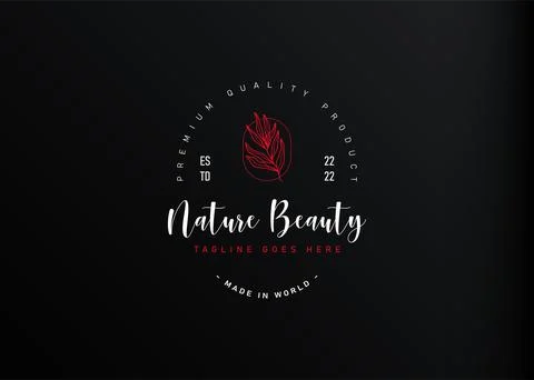 Botanical logo design inspiration. Vector illustration of elegant botanical f Иллюстрация