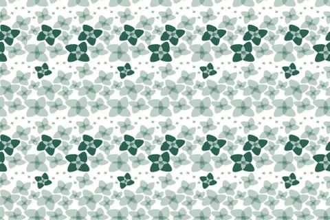 Botanical Motifs seamless vector texture. Little flowers Illustrazione stock