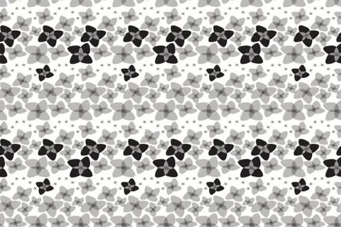 Botanical Motifs seamless vector texture. Little flowers Illustrazione stock