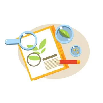 Botanical Paper. Education Design Vector Illustration Stock Illustration