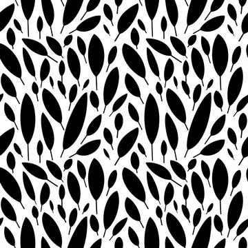 Botanical pattern in Scandinavian style Illustrazione stock