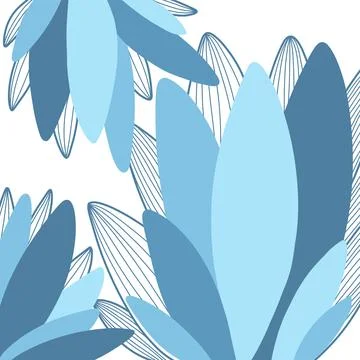 Botanical print, leaves, plants. Pattern background natural Stock Illustration