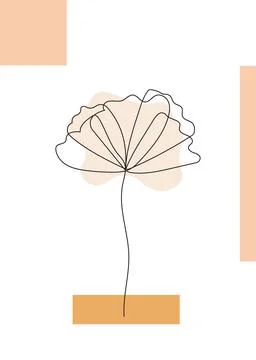 Botanical prints boho vector wall art trendy. Bohemian style with line art el 스톡 일러스트
