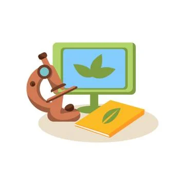 Botanical Research. Education Design Vector Illustration Stock Illustration