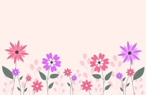 Botanical simple backdrop vector concept Illustrazione stock