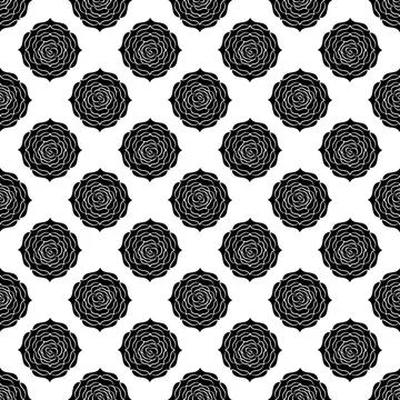 Botanical succulent plant pattern seamless vector Illustrazione stock