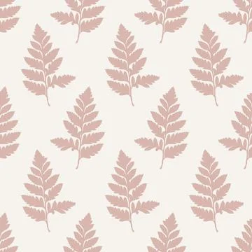 Botanical Tropical Seamless Pattern Branches Stock Illustration