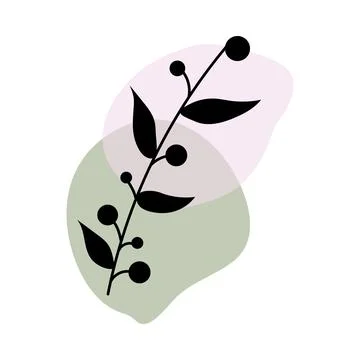 Botanical wall art vector Stock Illustration