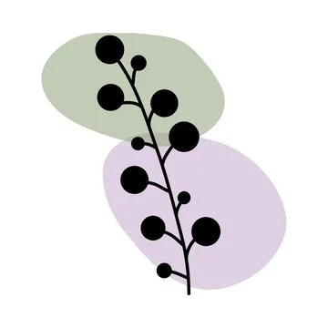 Botanical wall art vector Stock Illustration