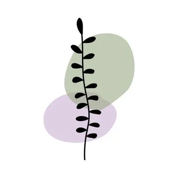 Botanical wall art vector Stock Illustration