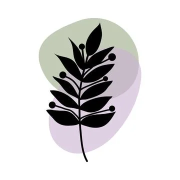 Botanical wall art vector Stock Illustration