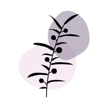 Botanical wall art vector Stock Illustration