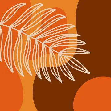 Botanical wall art vector set. Stock Illustration