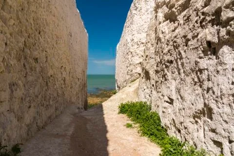 Botany Bay white cliffs Stock Photos