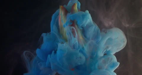 Botany paint ink wave cloud tulip nature flower Stock Footage 334003003