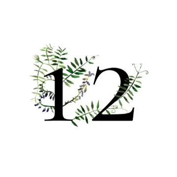 Botany postcard template Stock Illustration