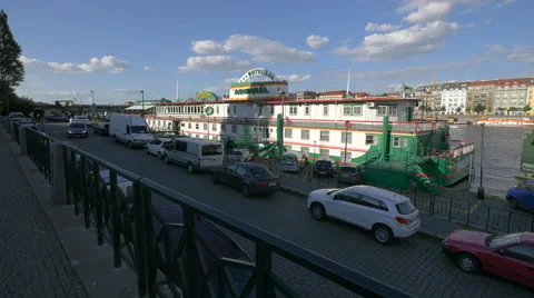 Botel Admiral in Prague Stock Footage 55637802