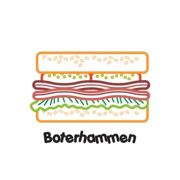 Boterhammen Stockillustratie