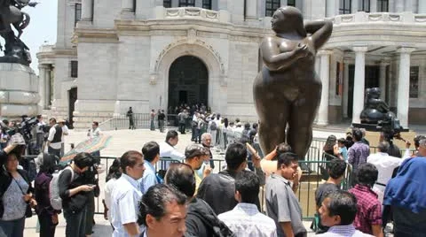 Botero sculpture Video stock 11024888