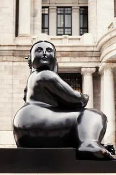 Botero Statue. Mexico Stock Photos