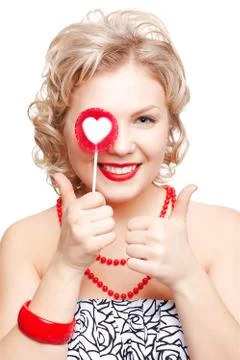 Both thumbs up Stock Photos