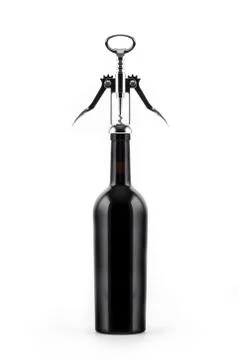 Botlle of wine Stock Photos
