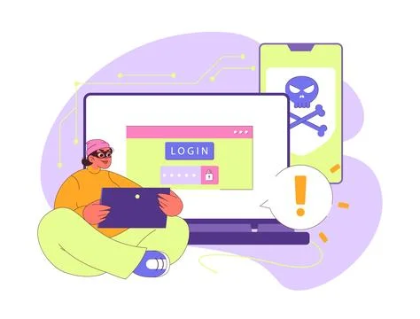Botnet concept Stock Illustration