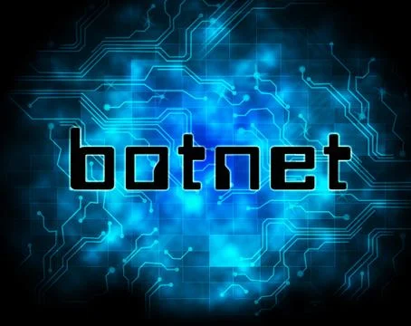 Botnet Illegal Scam Network Fraud 2d Illustration Stock Illustration