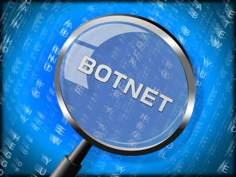 Botnet Illegal Scam Network Fraud 3d Rendering Stock Illustration
