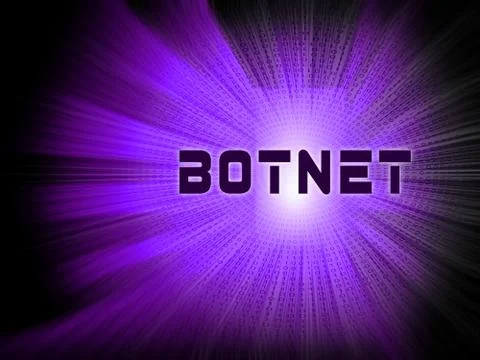 Botnet Illegal Scam Network Fraud 3d Illustration Stock Illustration