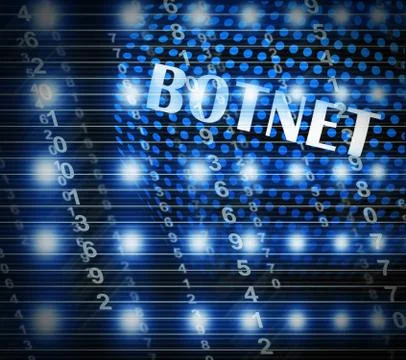 Botnet Illegal Scam Network Fraud 3d Illustration Stock Illustration