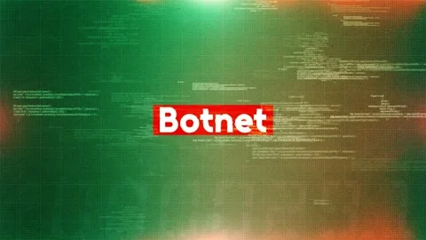 Botnet word in hacking and cybersecurity Stock Footage 318783652