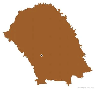 Botosani, county of Romania, on white. Pattern Stock Illustration